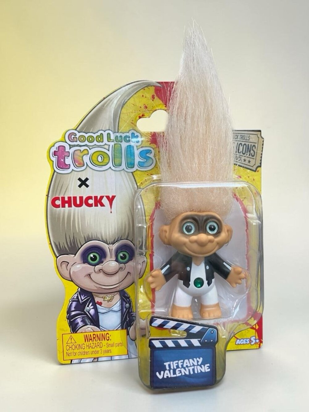 Good Luck Trolls Chucky Bride Tiffany Valentine Troll 2.25" Doll